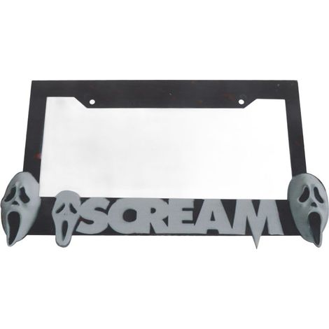Cadre de plaque d'immatriculation Halloween Horreur, couvre-plaque effrayant, accessoire auto personnalisé (1/5)
