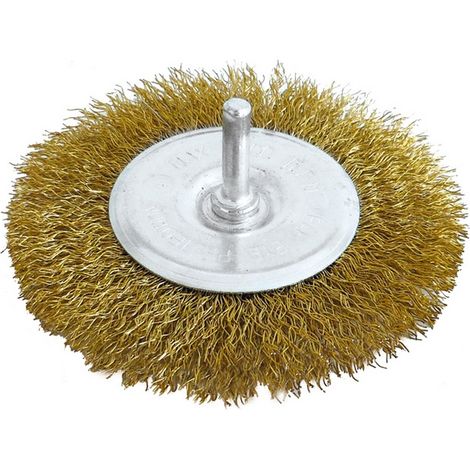 10PZ SPAZZOLA CIRCOLARE gambo mm.6 Ï mm. 100