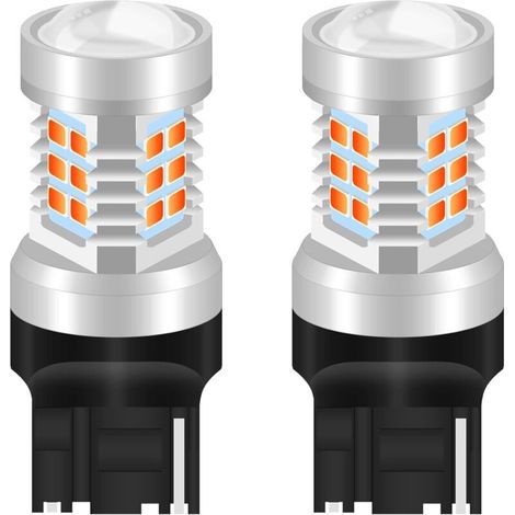 7440NA 7441 992 Ampoules LED Jeu de puces 2835 extrêmement lumineuses et très lumineuses avec projecteur pour clignotants (pack de 2) (1/5)