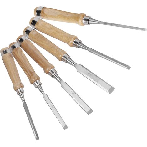 Holzbearbeitungs-Meißelset, Schnitzhohleisen-Set mit Aufbewahrungstasche (1/5)