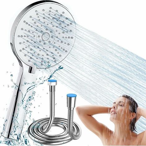 Green Mobility – Pommeau de douche à panneau large – 5 jets – Avec flexible (1/5)