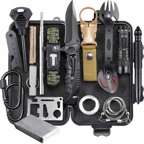 KIT DE SURVIE MILITAIRE MÉGA KIT DE SURVIE 32 EN 1