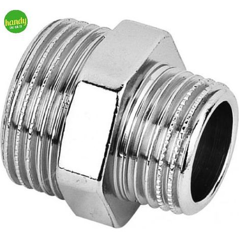 Niples ridotto in ottone cromato tiemme maschio 3/4 x maschio 1/2