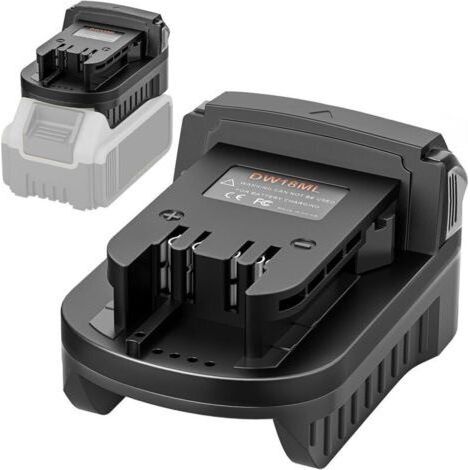 Adaptateur de batterie pour DeWalt vers Milwaukee, convertisseur de batterie au lithium 18-20 V pour outil électrique sans fil M18 (adaptateur uniquement) (1/4)