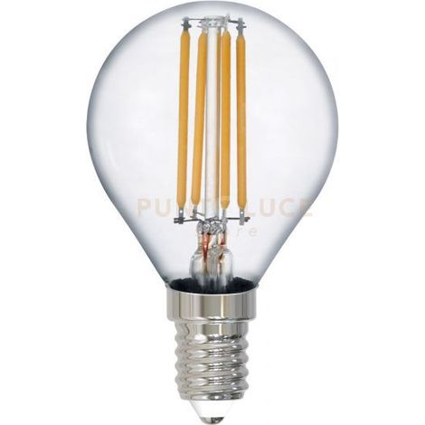 CONFEZIONE 3 LAMPADINE LED WIRE PALLINA TRASPARENTE 2W, 250LUMEN, 2.700K D.4,5CM H. 7,5CM ATTACCO E14