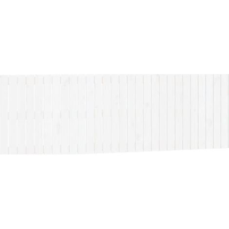 Testiera da letto in pino - Testiera da Parete Bianca 185x3x60 cm in Legno Massello di Pino (1/5)