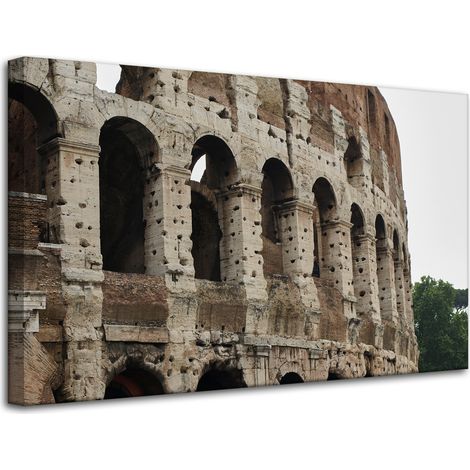 Leinwandgemälde Architektur Kolosseum Rom 80x50 Italien Antike