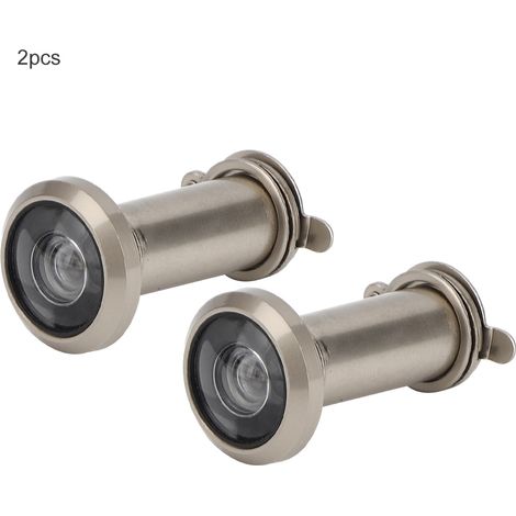 Viseur De Porte 220 Degrés Anti-Effraction Avec Couvercle Arrière Pour Sécurité Domestique Lot De 2 (1/5)