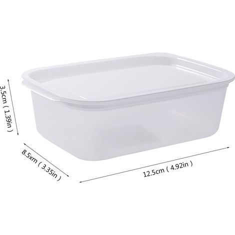 Boite De Rangement Alimentaire - PP+PE - Hermetique - Micro-ondable - Pour Frigo Cuisine Et Placard - 1 Unite (1/2)