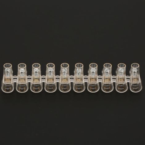 1 Stück Barrier-Schraubverbinder-Streifenklemmenblock, elektrischer Drahtklemmenverbinder (BH40-10P) (1/5)