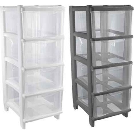 CASSETTIERA UNIVERSALE 'ESSENTIAL' 3 Cassetti, 29,5x36x59,5 cm - Colore Antracite