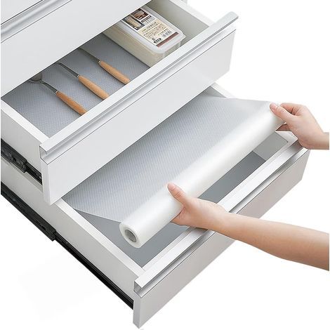 Tapis antidérapant pour tiroir de cuisine et protection pour frigo, 30 cm x 100 cm (1/5)