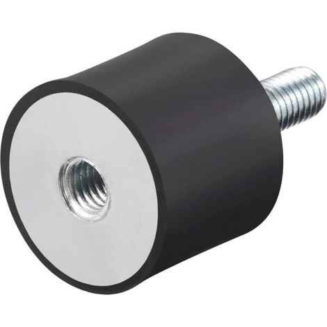 M8 Mâle Femelle Silent Bloc Support Caoutchouc Amortisseur pour Moteur Générateur Compresseur Garage Inverse Osmose Pompe Impact Air Générateur Voiture Bobines D30mmxH25mm (1/5)