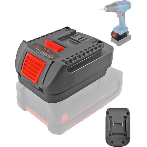 – Adattatore da batteria Einhell 18V a Bosch Professional 18V – Compatibile con utensili GBA – Installazione rapida – Alloggiamento in ABS resistente – EIN18BS (1/5)