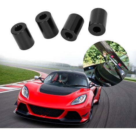 Cachet de capot moteur en aluminium pour voiture, entretoise de ventilation surélevée compatible moteur 6mm, noir, kit de rehausse aérodynamique (1/5)