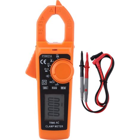 Pince ampèremétrique numérique LCD industrielle FS9023A, testeur multimètre portable haute précision sans contact (1/5)