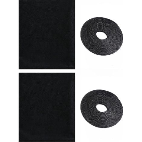 Moustiquaire pour fenêtres, lot de 2, auto-adhésive, installation à faire soi-même, 1,3 x 1,5 mètre. (1/5)