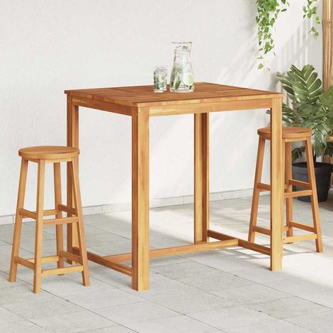 Maison Exclusive - Tabourets de bar lot de 2 bois d'acacia massif (1/5)