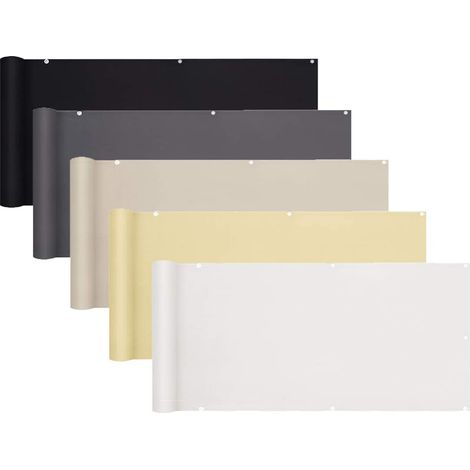 Sekey Brise-Vue pour balcon PES, 75 x 600cm, Beige (1/5)