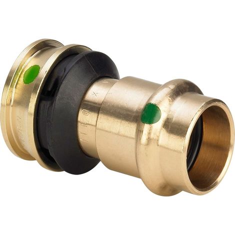 Viega Pieza de transición Raxofix, d1 25, d2 22 Bronce de silicio Modelo 5313P, 646752