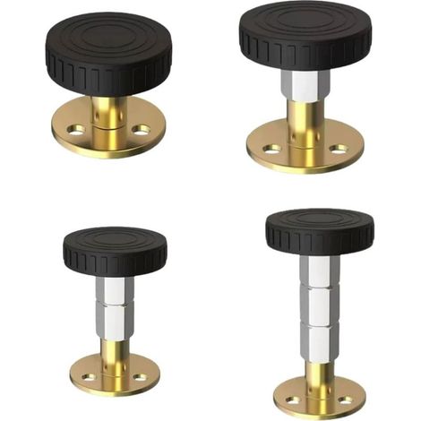 Cadre de lit fileté réglable, outil anti-vibration, isolateur de bruit de lit escamotable réglable, 4 pièces (1/3)