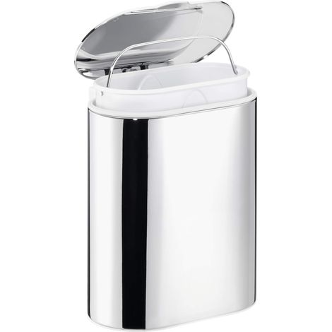 Petit panier de douche, finition brillante aluminium chromé, adhésif, technologie sans percer, 50mm x 220mm x 102mm (1/5)
