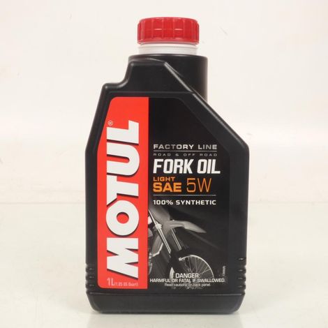 Huile de fourche MOTUL Factory Line 5W pour moto scooter haute (1/2)