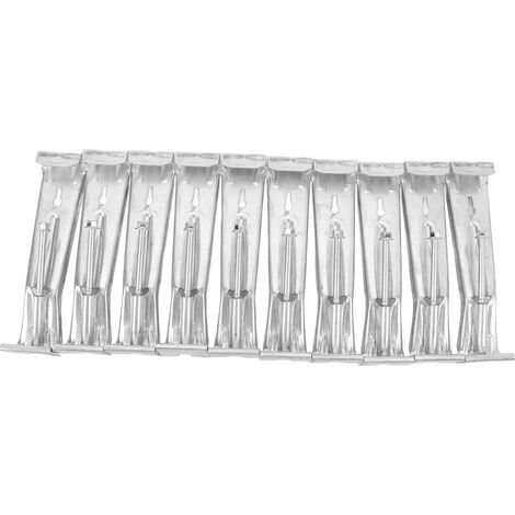 Lot de 20 Attaches de Gouttière Robustes pour Gouttières Affaissées, Supports de Gouttière Cachés en Aluminium de 12,7 Cm avec Vis Pré-insérées, Attaches de Gouttière pour (1/5)