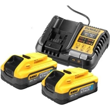 Dewalt DCB1104H2-QW Kit Cargador y Baterías PowerStack 18V 5 Ah (1/5)