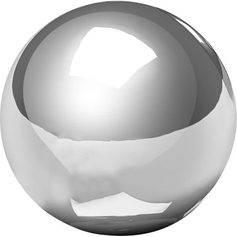 Edelstahl Gartenkugel Kugelornament in Silber leicht