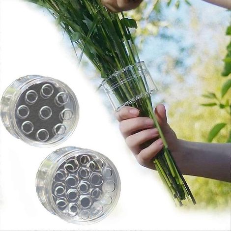 Support à tiges Ikebana en spirale, grille florale réutilisable pour vase, L+S (1/5)