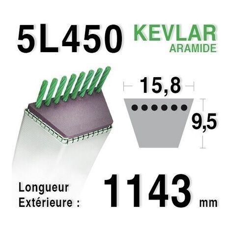 Keilriemen 5L450 - 5L45 - MTD 754-0180 - 954-0180