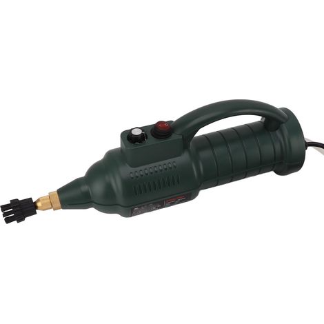 Nettoyeur vapeur portable haute température et pression de 2500 W avec 3 têtes de brosse et 2 buses, fonctionnement intelligent, vert militaire, prise UE 220 V (1/5)