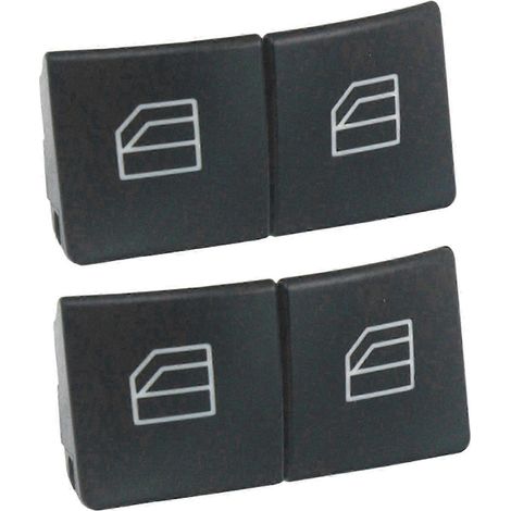 Caches de boutons d'interrupteur de vitre pour Mercedes W204 et W212 - 4 pièces (1/5)