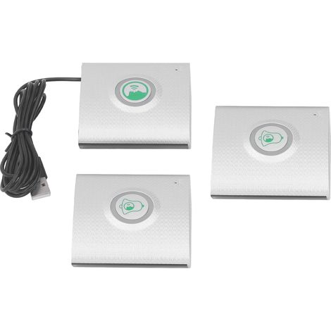 Interphone vocal bidirectionnel longue portée 433 MHz, 2 unités externes et 1 unité interne, pour la sécurité domestique, couleur argent. (1/5)