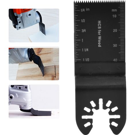 50 oszillierende Multifunktions-Sägeblätter, 34 mm, universell einsetzbar, aus hochkohlenstoffhaltigem Stahl (1/5)