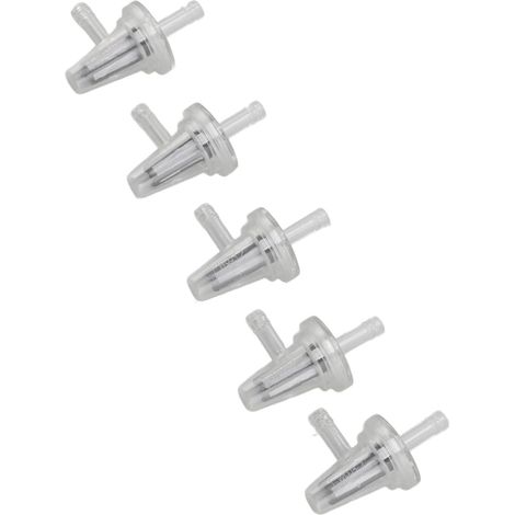 5 Pcs Fuel Filter Kit, Transparent Motorcycle Fuel Filter Kit Easy Installation with Hose 90 Degree Right Angle Inline Replacement Accessories Part for Motorcycle (1/5)