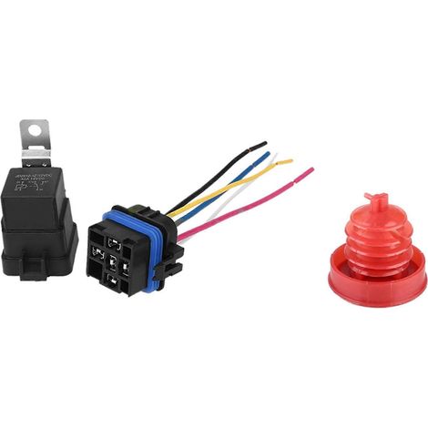 Relais automobile intégré DC/12V 40A avec prise 5 broches et bouchon de réservoir de pompe de direction assistée. (1/5)