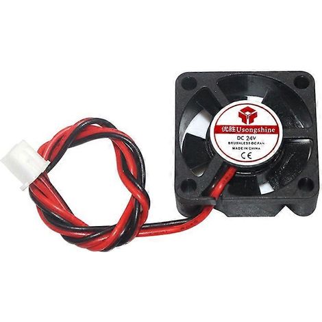 1 Stück DC 2-Pin Mini 3010 Lüfter 5V/12V/24V 30MM 30x30x10mm Kleiner Abluftlüfter Mehrfarbig (24V) (1/4)