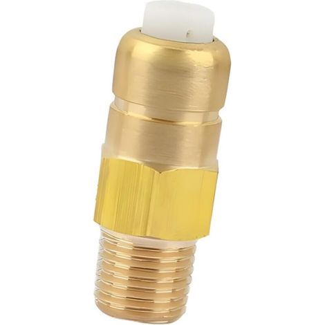 1 Soupape de surpression, Laiton, 1/4 pouce NPT, Résistante à la corrosion, Pour pompe nettoyeur haute pression-Chrom (1/4)