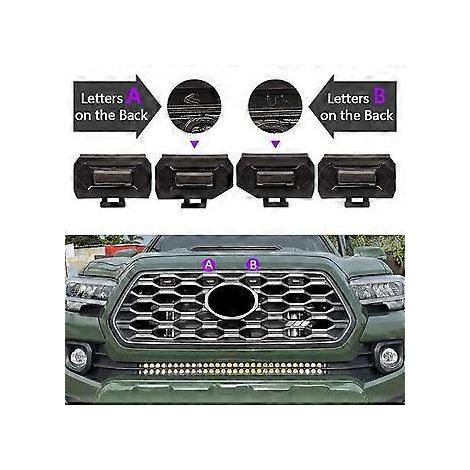 Stück LED-Frontgrillleuchten für Offroad-Sportfahrzeuge 2020/2021, externe Grillleuchten, gelbes Licht