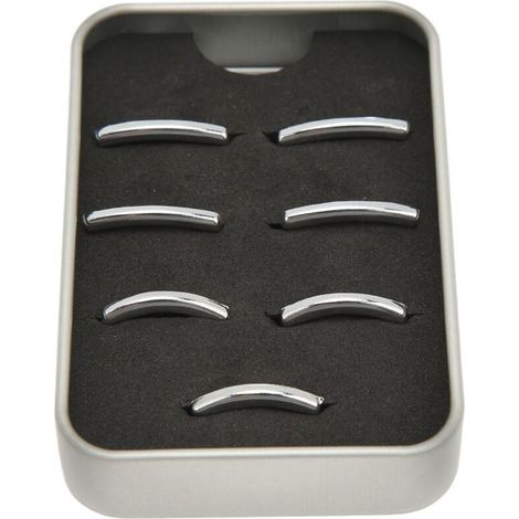 Adesivo decorativo per pulsante alzacristalli, 7 pezzi, in ABS cromato argento, ricambio per Mercedes Benz Classe A B C E CLA GLA (1/5)