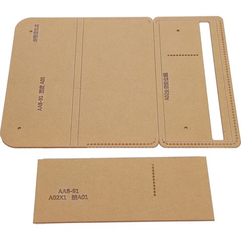 Kit de pochoirs pour portefeuille acrylique, modèles de portefeuille, outils de fabrication de pochoirs acryliques (1/5)