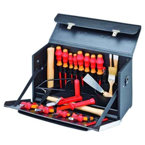 KNIPEX BOITE À OUTILS 24 PIÈCES BOITE EN CUIR 00 21 03 LS