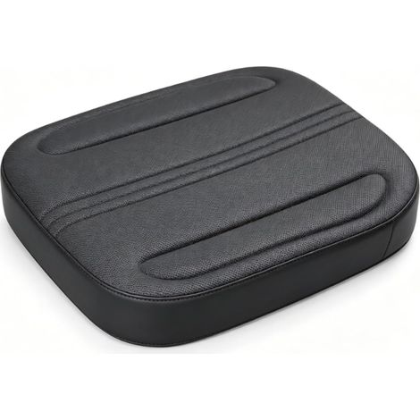 Car Seat Cushion with Anti-Slip Contoured Grooves, Breathable 3D Mesh Fabric and Pressure Relief Design for Long Drives (Black) (1/5)