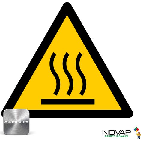 Panneau Danger Surface chaude - Alu triangle 100mm - 4010182