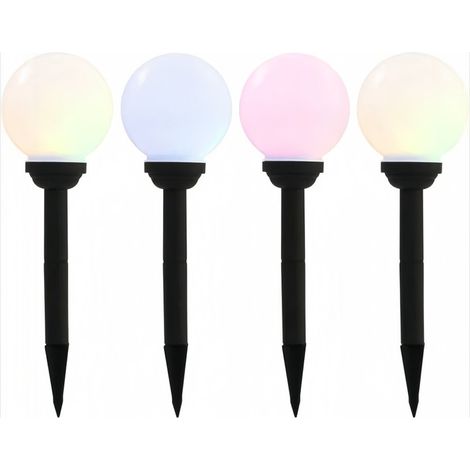 2PCS Solar Lights Outdoor LED Solar Globe Powered Garden Light Waterproof for Yard Patio Walkway Landscape (1/4)