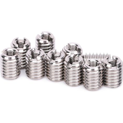 10 Pièces Filetage Inserts de Réparation Écrous Réducteurs Acier Inoxydable pour Quincaillerie