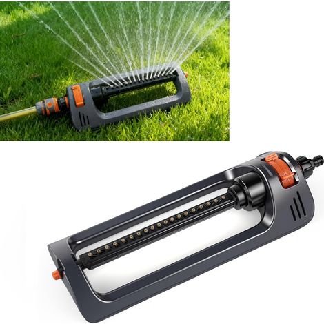 Automatic Oscillating Garden Sprinkler, 19 Outlet Nozzles, Lawn and Lawn Sprinkler, Sprinkler for Surfaces, Lawn, Garden, Yard, Field Cooling, Irrigation (1/5)