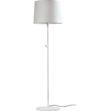 Faro CONGA - Stehlampe Round Tappered Shade White, E27 (1/3)